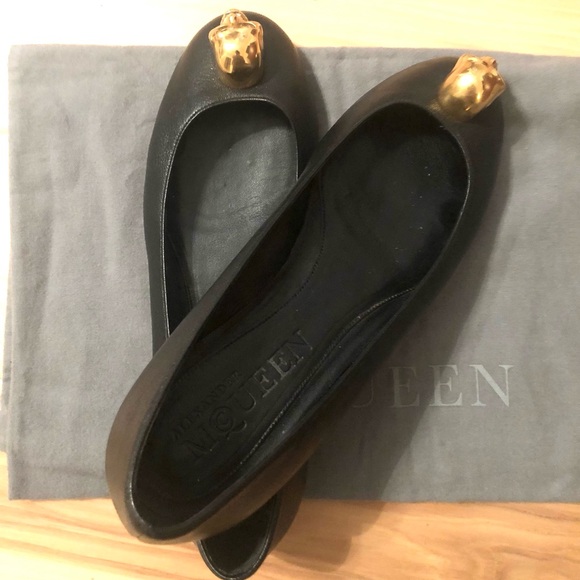 Alexander McQueen Skull leather flats - Picture 7 of 9